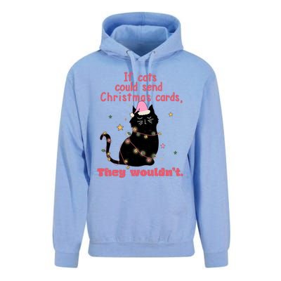 If Cats Could Send Christmas Cards They WouldnT Funny Cat Unisex Surf Hoodie