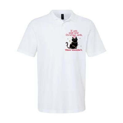 If Cats Could Send Christmas Cards They WouldnT Funny Cat Softstyle Adult Sport Polo