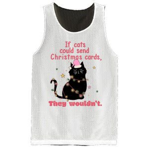 If Cats Could Send Christmas Cards They WouldnT Funny Cat Mesh Reversible Basketball Jersey Tank