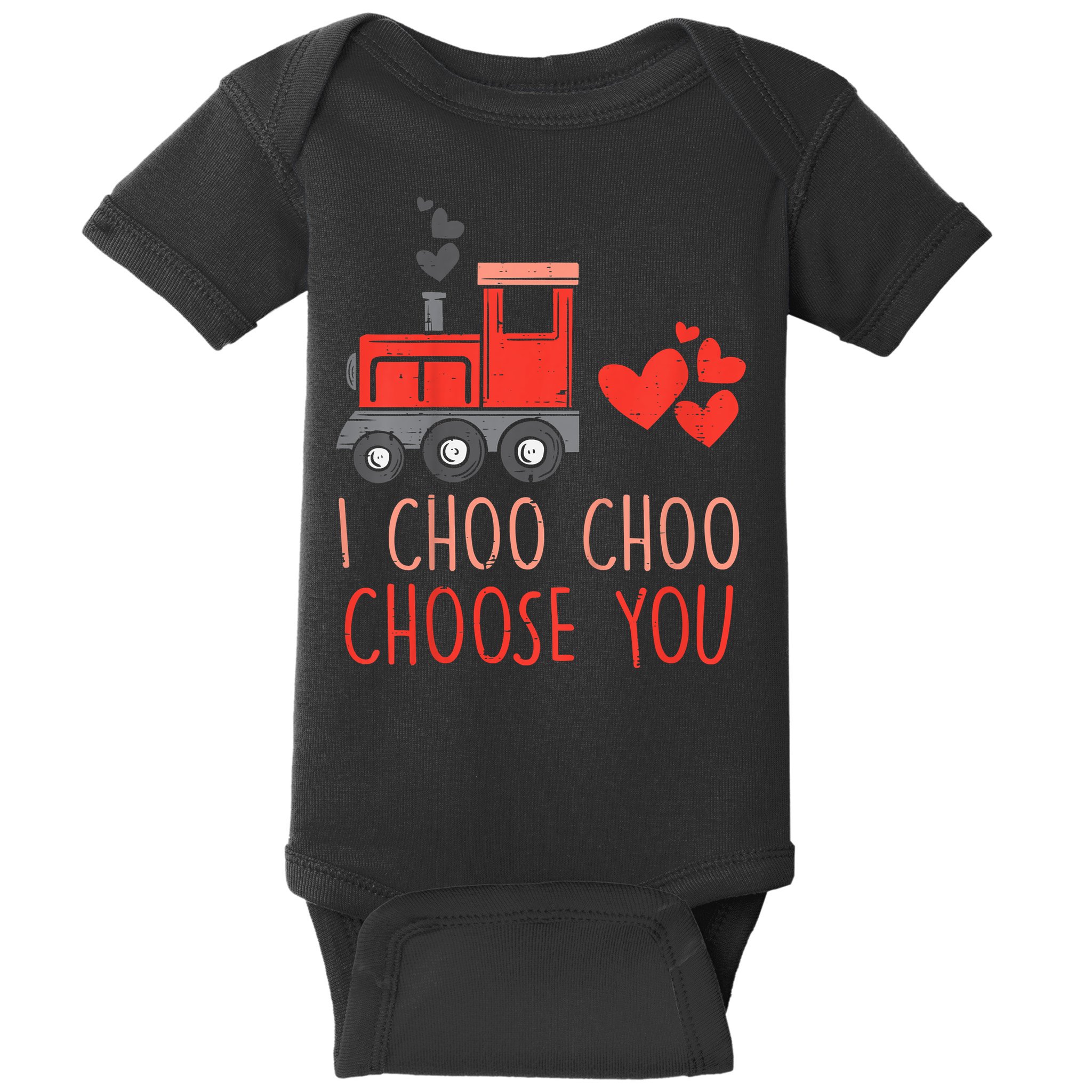 I Choo Choo Choose You Valentines Day Train Baby Bodysuit