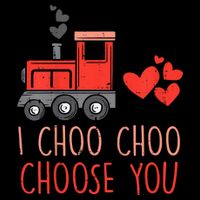 I Choo Choo Choose You Valentines Day Train Zip Tote Bag