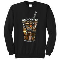 Iced Coffee Cup Coffee Lover But First Coffee Espresso Latte Sweatshirt