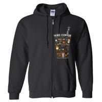 Iced Coffee Cup Coffee Lover But First Coffee Espresso Latte Full Zip Hoodie