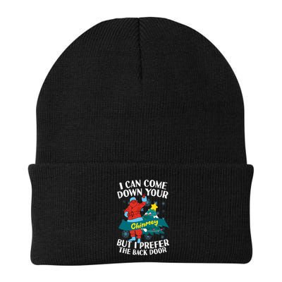 I Can Come Down Your Chimney But I Prefer The Back Door Xmas Beanie