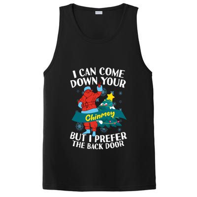 I Can Come Down Your Chimney But I Prefer The Back Door Xmas PosiCharge Competitor Tank