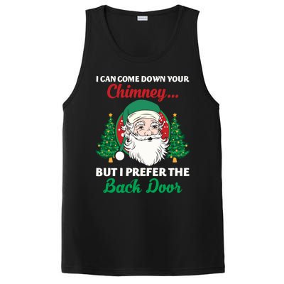 I Can Come Down Your Chimney Funny Dirty Santa Jokes Adult Cool Gift PosiCharge Competitor Tank