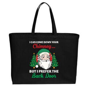 I Can Come Down Your Chimney Funny Dirty Santa Jokes Adult Cool Gift Cotton Canvas Jumbo Tote