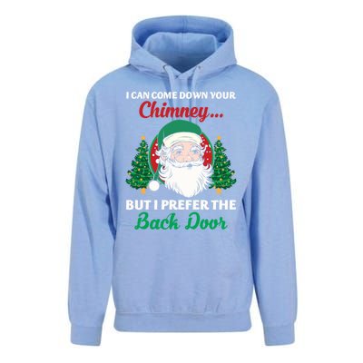 I Can Come Down Your Chimney Funny Dirty Santa Jokes Adult Cool Gift Unisex Surf Hoodie