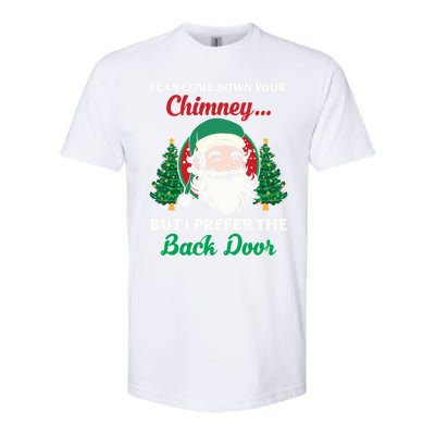 I Can Come Down Your Chimney Funny Dirty Santa Jokes Adult Cool Gift Softstyle CVC T-Shirt