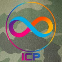 Internet Computer Cryptocurrency Logo Legacy Tie Dye Trucker Hat