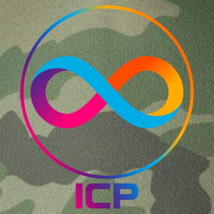 Internet Computer Cryptocurrency Logo Legacy Tie Dye Trucker Hat