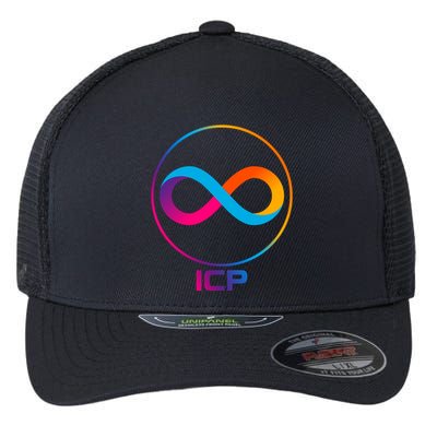 Internet Computer Cryptocurrency Logo Flexfit Unipanel Trucker Cap