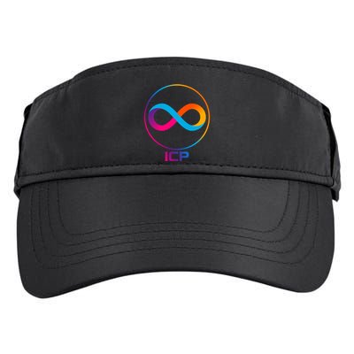 Internet Computer Cryptocurrency Logo Adult Drive Performance Visor