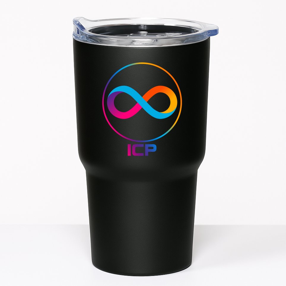 Internet Computer Cryptocurrency Logo Tumbler