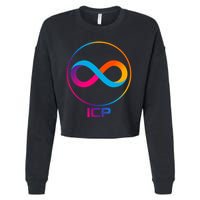 Internet Computer Cryptocurrency Logo Cropped Pullover Crew