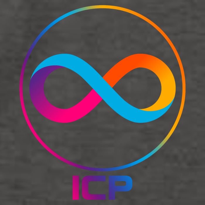 Internet Computer Cryptocurrency Logo Vector Backpack