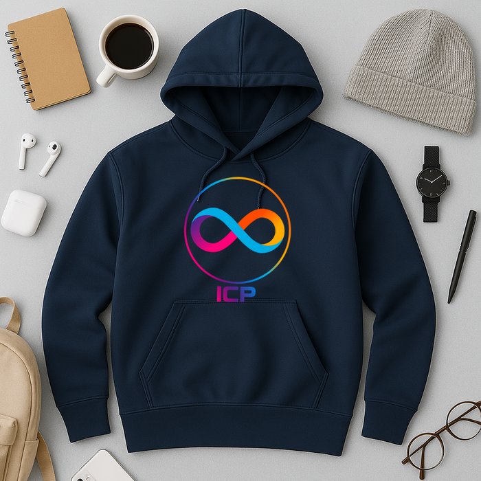 Internet Computer Cryptocurrency Logo Hoodie