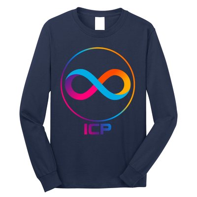 Internet Computer Cryptocurrency Logo Long Sleeve Shirt