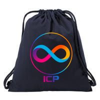 Internet Computer Cryptocurrency Logo Drawstring Bag