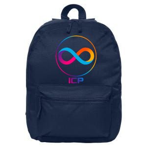 Internet Computer Cryptocurrency Logo 16 in Basic Backpack