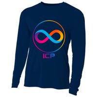 Internet Computer Cryptocurrency Logo Cooling Performance Long Sleeve Crew