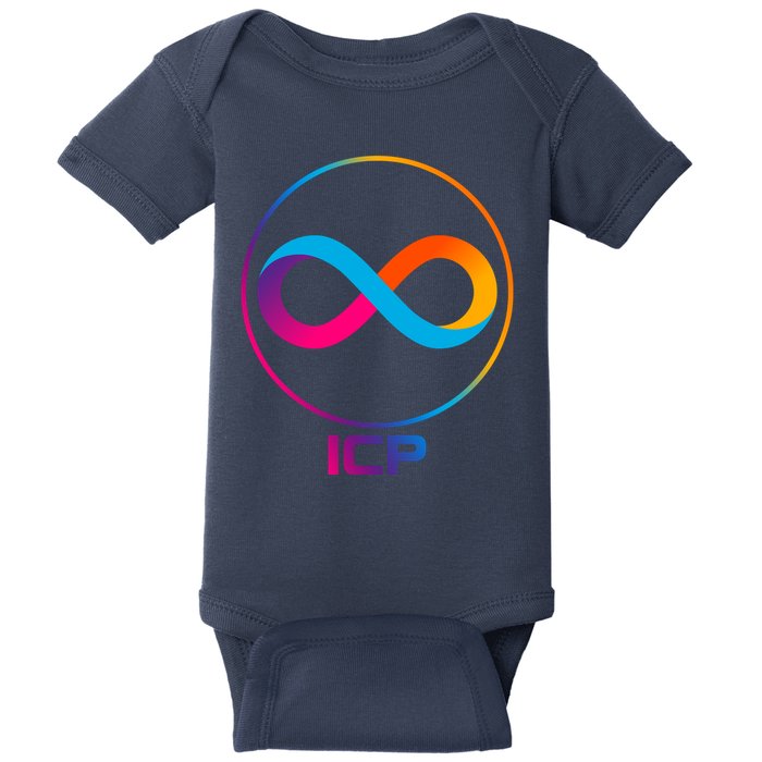 Internet Computer Cryptocurrency Logo Baby Bodysuit