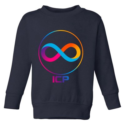 Internet Computer Cryptocurrency Logo Toddler Sweatshirt