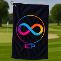 Internet Computer Cryptocurrency Logo Golf Towel