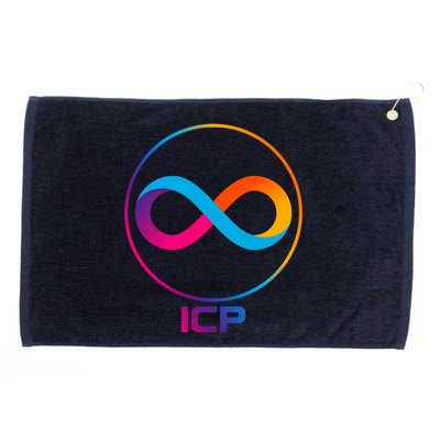 Internet Computer Cryptocurrency Logo Grommeted Golf Towel