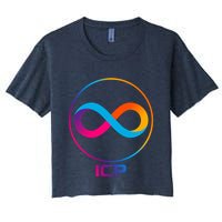 Internet Computer Cryptocurrency Logo Crop Top