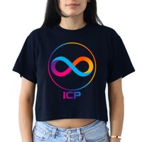 Internet Computer Cryptocurrency Logo Crop Top