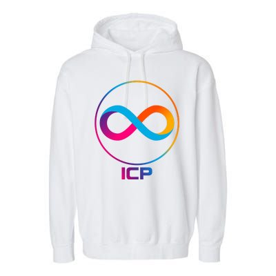 Internet Computer Cryptocurrency Logo Garment-Dyed Fleece Hoodie