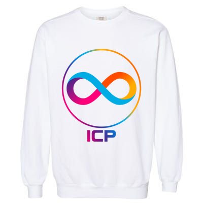 Internet Computer Cryptocurrency Logo Garment-Dyed Sweatshirt