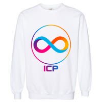 Internet Computer Cryptocurrency Logo Garment-Dyed Sweatshirt