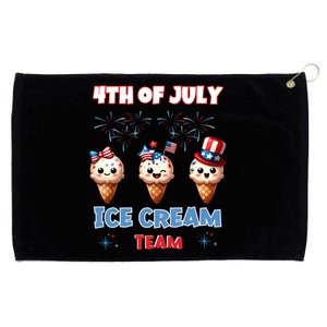 Ice Cream Cones 4th July Holiday Patriotic Memorial Day Gift Grommeted Golf Towel