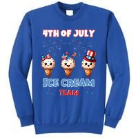 Ice Cream Cones 4th July Holiday Patriotic Memorial Day Gift Tall Sweatshirt