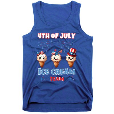 Ice Cream Cones 4th July Holiday Patriotic Memorial Day Gift Tank Top