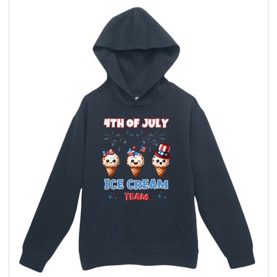 Ice Cream Cones 4th July Holiday Patriotic Memorial Day Gift Urban Pullover Hoodie