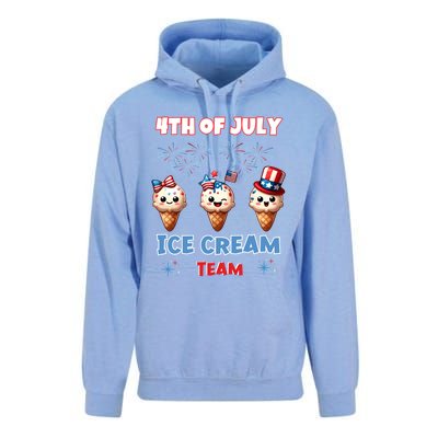 Ice Cream Cones 4th July Holiday Patriotic Memorial Day Gift Unisex Surf Hoodie