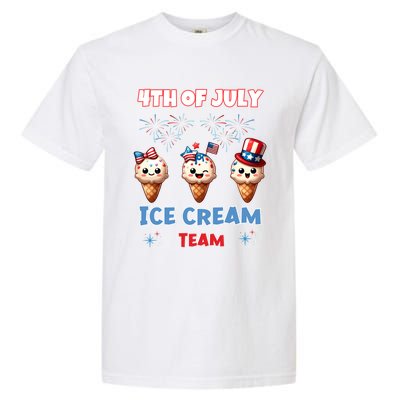 Ice Cream Cones 4th July Holiday Patriotic Memorial Day Gift Garment-Dyed Heavyweight T-Shirt