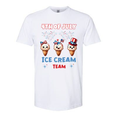 Ice Cream Cones 4th July Holiday Patriotic Memorial Day Gift Softstyle CVC T-Shirt