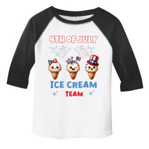 Ice Cream Cones 4th July Holiday Patriotic Memorial Day Gift Toddler Fine Jersey T-Shirt