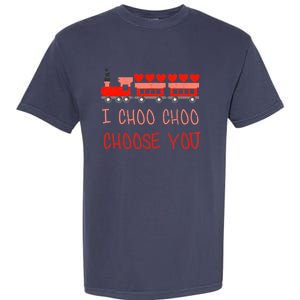 I Choo Choo Choose You Train Valentines Day Boys Garment-Dyed Heavyweight T-Shirt