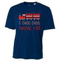 I Choo Choo Choose You Train Valentines Day Boys Cooling Performance Crew T-Shirt