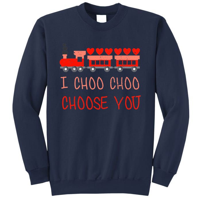 I Choo Choo Choose You Train Valentines Day Boys Sweatshirt