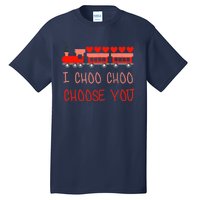 I Choo Choo Choose You Train Valentines Day Boys Tall T-Shirt