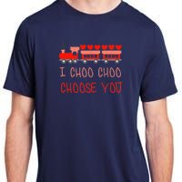 I Choo Choo Choose You Train Valentines Day Boys Adult ChromaSoft Performance T-Shirt