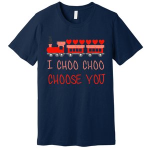 I Choo Choo Choose You Train Valentines Day Boys Premium T-Shirt