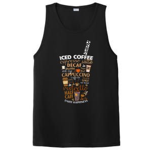 Iced Coffee Cup Coffee Lover But First Coffee Espresso Latte PosiCharge Competitor Tank