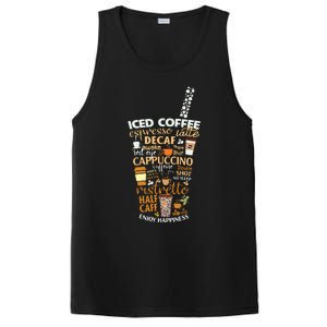 Iced Coffee Cup Coffee Lover But First Coffee Espresso Latte PosiCharge Competitor Tank